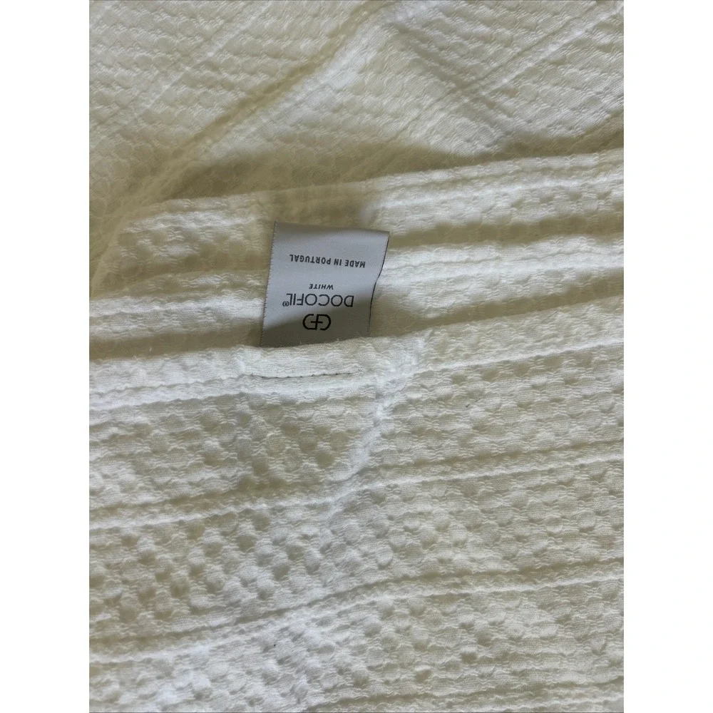 2 Docofil King Sham Pillow Cover 100% Cotton Portugal MINT Matalasse 38.5 X21.5